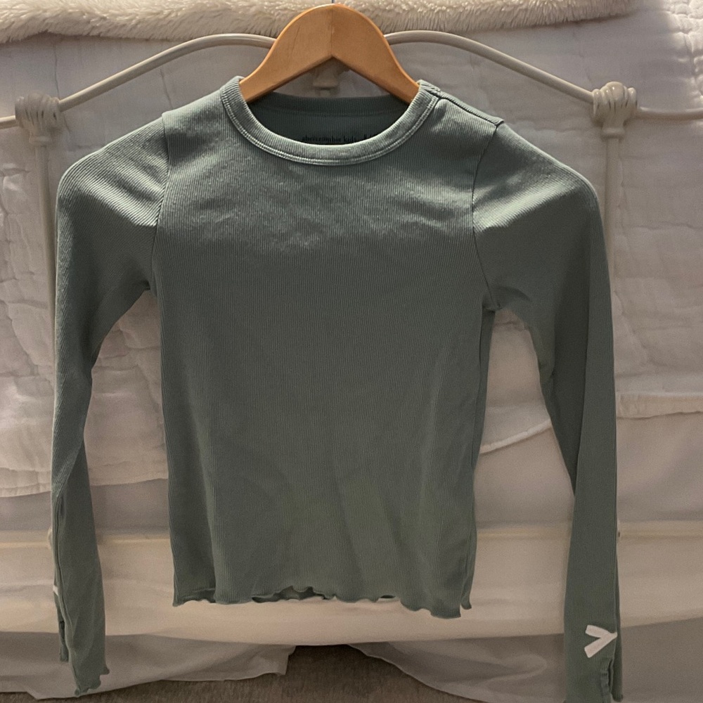 Abercrombie Kids Light Blue Ribbed Top